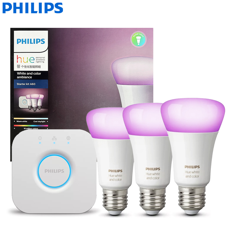 Philips Light Hue Color - Kit Pemula Lampu Pintar Philips Hue