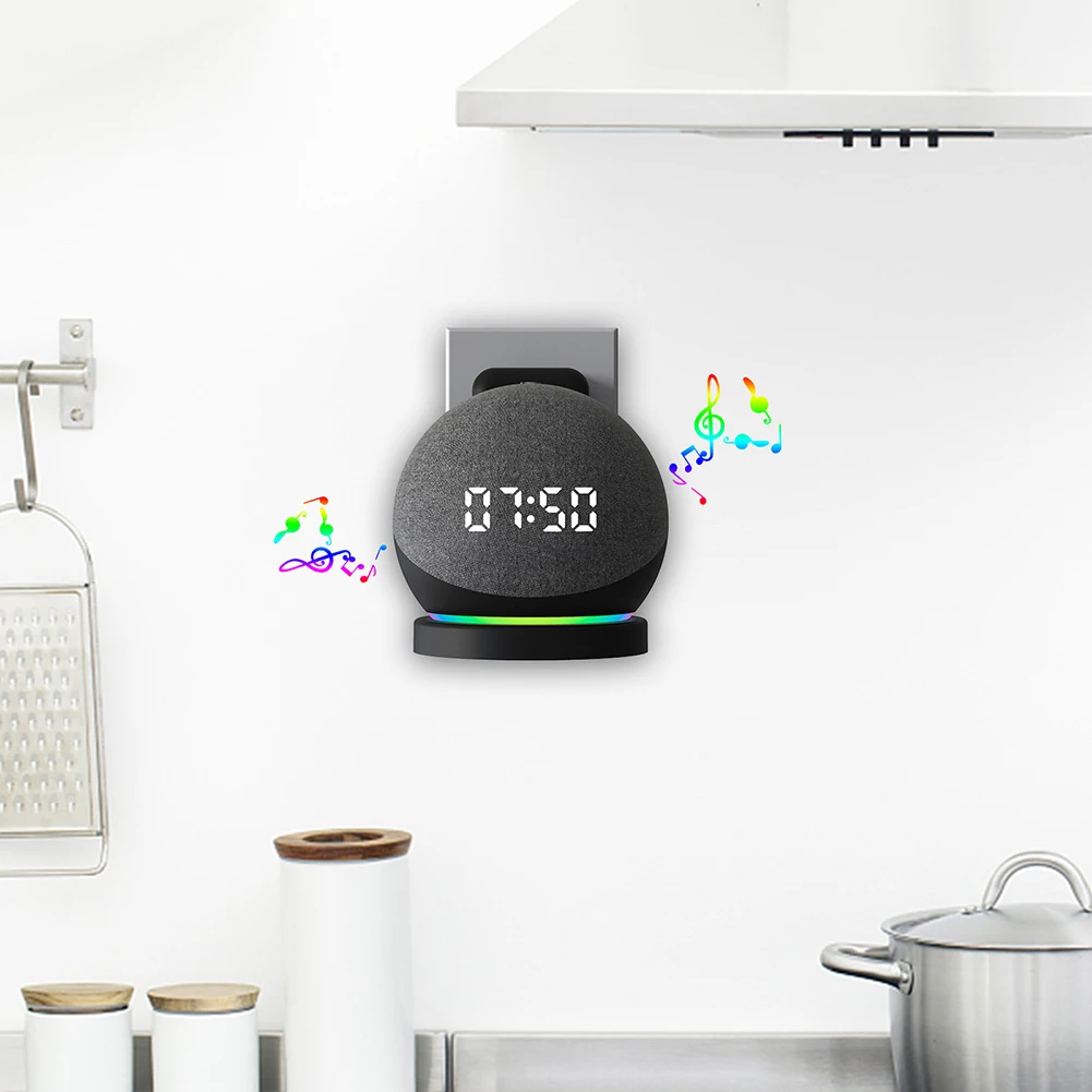 Amazon Speaker Echo Dot 5 - Pemegang dudukan Dinding Speaker plastik manajemen