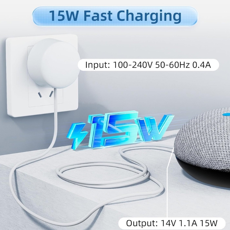 Adaptor daya untuk Google Home - Google Speaker Nest Hub ulasan dan harga